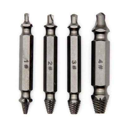 China Wholesale 4pcs Cheap Broken Damaged Screw Remover Bolt Damaged Screw Remover Extractor Drill Bit Guide Set With Case for sale