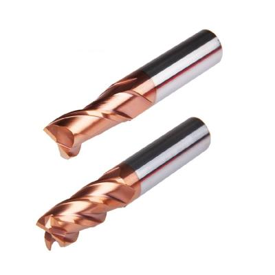 China Stainless Steel Cast Iron Allumimum Copper Price CNC Cutting Tool Excellent 4 Flutes Square Endmill Carbide Cutter for sale