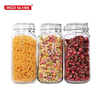 China 10oz Sustainable Hot Selling Amazon Airtight Canister Glass Jar With Lid for sale