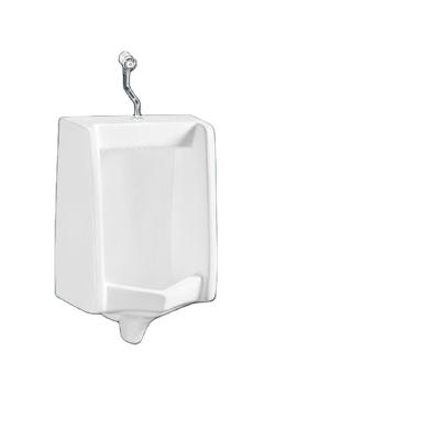 China Simple sensor urinal and wall mounted urinal in elegant white ceramic, suitable for shopping mall bathrooms for sale