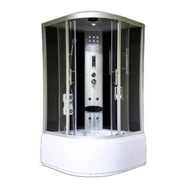 China Modern sauna room, shower room, tempered glass integrated bathroom with bathtub for sale