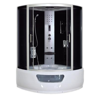 China Modern integral shower room, bath with tub, sauna, built-in tempered glass for sale