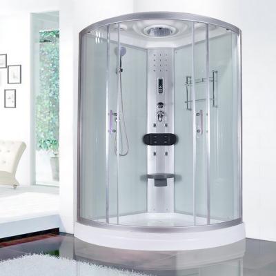 China High Quality All-in-one Steam Sauna Wholesale Steam Air Home Shower Room with Wheels Portable Frame Toilet and Shower Room for sale