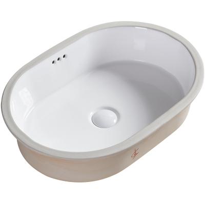 China Modern Undercounter Basin, Hotel Bathroom, Flat Bottom Enclosed, Deepened Ceramic Square Circle for sale