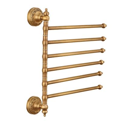 China 2022 Wholesale Rotating Copper Metal Storage Shelf Factory Activity Towel Rack Bathroom Shelf for sale