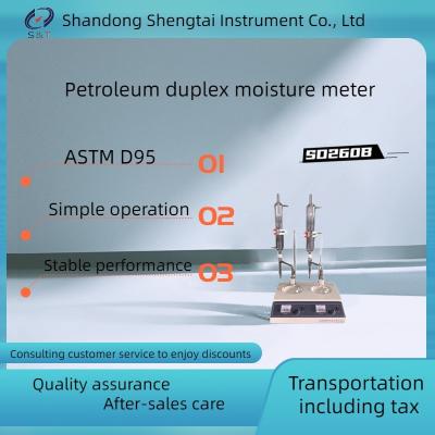 China ASTM D95 Rohöl-Wassergehalt-Prüfvorrichtungs-doppelte Einheiten Dekan-Stark Lab Water Distillation zu verkaufen