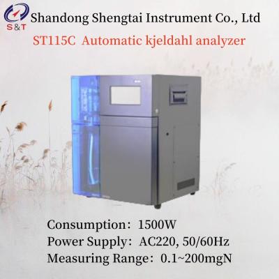 China AC220 50/60HZ ST115C Analisador automático de Kjeldahl 1500W Medindo 0,1 ~ 200mgN à venda