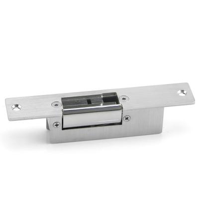 China Wood Door Narrow Frame 12v 24v Safety Device Electric Door Strike Lock for sale