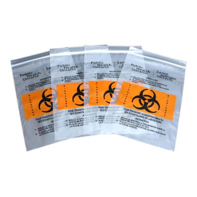 China Hot Selling Disposable Medical Product Specimen Biohazard Collection Packaging Bags for sale