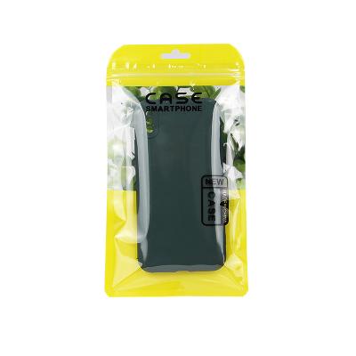 China Recyclable Electrical Accessory Phone Case Packaging Pouch With Hanger Hole Plastic Bag for sale