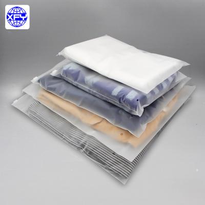 China Hot Sales Recyclable Custom T Shirt Plastic Bags Men Women Underwear Packaging Zipper Pouch for sale