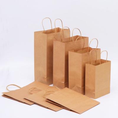 China Recyclable Recyclable Kraft Paper Bag Twisted To Handle Reusable Shopping Biodegradable Custom Paper Bags for sale