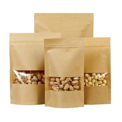 China Recyclable Wholesale Zipper / Food Packaging Stand Up Zip Lock Paper Bag for sale