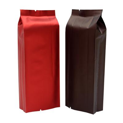 China Recyclable Coffee Bean Packaging Bag Heat Sealable Quad Sides Sealed for sale