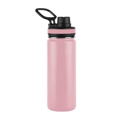 China Stocked Custom logo 500ml 18oz gym sports vacuum insulated sublimation double wall stainless steel water bottle with handle for sale