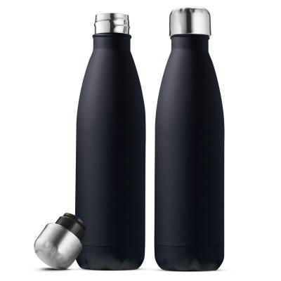 China Stocked Custom logo 500ml 18oz fashion vacuum insulated sublimation double wall stainless steel cola water bottle for sale