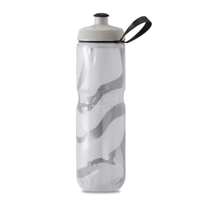 China Stocked Custom logo 700ml 24 oz leak proof plastic squeeze outdoor bicycle cycling sports water bottle for sale