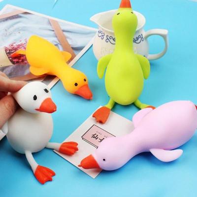 China Wholesale Popular Funny Elastic Slow Rising Decompression TPR Duck Vent Toys for sale