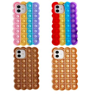 China Anti-Fall Anxiety Relief Cookie Shape Mobile Phone Case Busy Person for sale