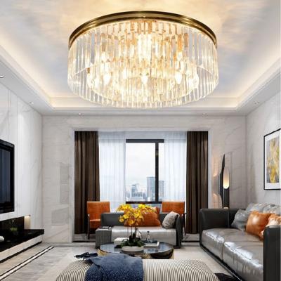 China 2020 Modern New Guangdong Round Crystal Nordic Bedroom Ceiling Lamp For Home Designer Decorative Ceiling Lamp for sale