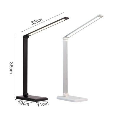 China Wholesale Modern Luxury Modern USB Charger LED Reading Study Table Desk Light Wireless Lamp for sale