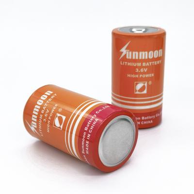 China Industrial control equipment 3.6v Li-Socl2 D Size Primary Battery Sunmoon Er34615m For Industrial Control Plc Equipments for sale