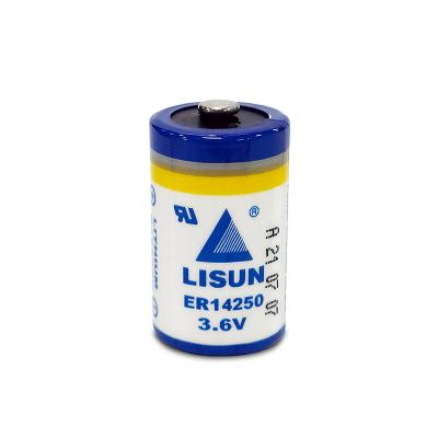 China Industrial equipment LISUN ER14250 LI-SOCL2 primary battery  size 1/2AA  suitable for industrial control equipments for sale