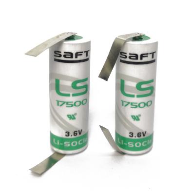 China Industrial control equipment SAFT LS17500 Original and Genuine LI-SOCL2  battery LS17500 with weld 3.6V  suitable for industrial control PLC for sale