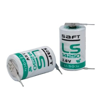 China Industrial control equipment Industrial control PLC 3.6V Original And Genuine SAFT LS14250-2PF LI-SOCL2 Battery with plugs 1/2AA for sale