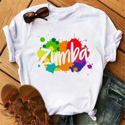 China Femme T-shirts Sport Clothes Hip Hop Workout Funny Graphic Printed T-shirt Women's T-shirt Print Fitness Love T-shirt Shirts for sale