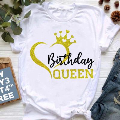 China Viable Gold Queen Women's T-shirt Women's T-shirt FemmeLove Birthday Gift T-shirt Female Tops for sale