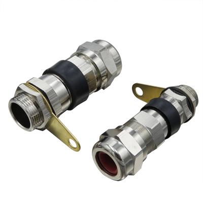 China Atex Ex Shielded Cable Explosion Protection Double CBTL Joint Proof Metal Electrical Brass Cable Gland for sale