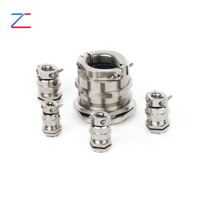 China Professional Cable Protector Metal Cable Gland for Stack Anti-Explosion Double Lock Filler Brass Cable Gland for sale