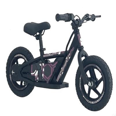 China 12/16 Inch Children's Self Balance Balance Bike Foot Brake Safe No Pedal Electric Bicycle Electric Balance Bike for sale