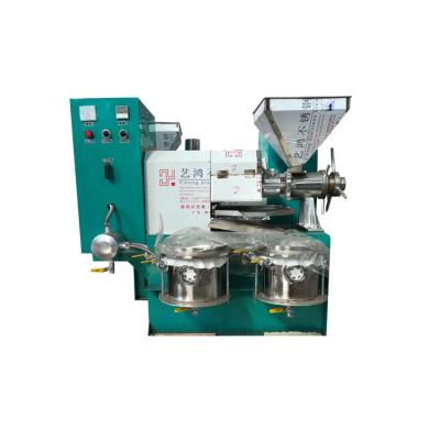 China High yield efficiency small oil press peanut soybean hot fry oil making machine peanut sesame oil press machine for sale