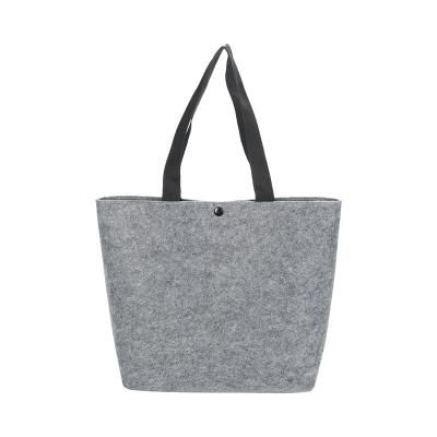 China Custom Made Cheap Environmental Friendly Felt Shopping Bag Unique Fashion Tote Polyester Gift Bag Can Be Printed LOGO for sale