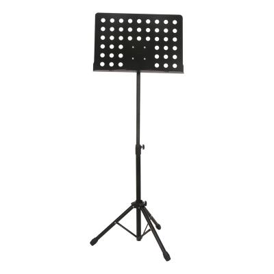 China Professional music stand P-05 musical instruments accessories professional music stand iron adjustable height stable high quality steel music stand for sale