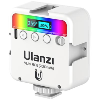 China Ulanzi VL30 Action Camera Photography Lighting LED Visual Studio Light, VL49 Light RGB DSLR Camera White for sale