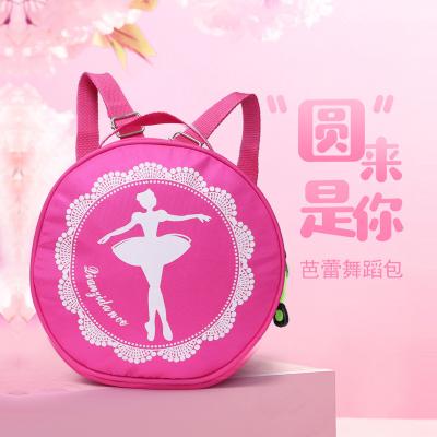 China Manufacturers Round Red Oxford Cloth Dancing Bag Student Wholesale Children's Outdoor Backpack Handbag Bag for sale