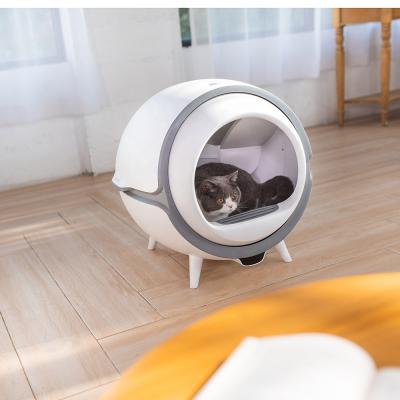 China Large Sustainable Luxury Smart Cat Toilet Self Cleaning Automatic Cat Litter Box for sale