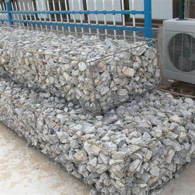 China Corrosion Resistance Galvanized Stone Cage Basket Wall Construction Galvanized Stone Cage Net for sale