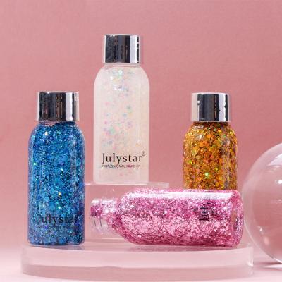 China Wholesale Instant Dazzle Stage Makeup Liquid Eyeshadow Face Body Liquid Easy Applying Beauty Glitter for sale