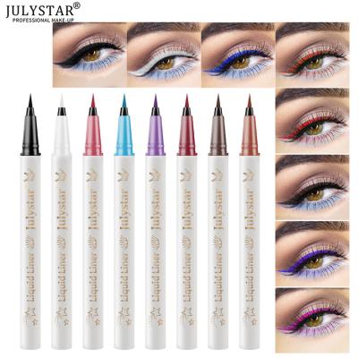 China Multi Color Eyeliner Pen Beginner No Smudge Lasting Liquid Waterproof Easy Coloring Eyeliner for sale