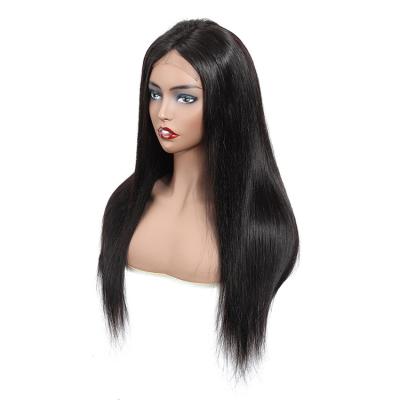 China Straight 100% Raw Natural Looking Pre Plucked Swiss Transparent Human Hair Lace Front Wig for sale