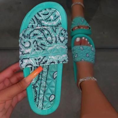 China Anti-slippery Drop Shipping Printing Summer New Arrivals Fashion Outdoor Slippers Sandals Slippers For Women for sale