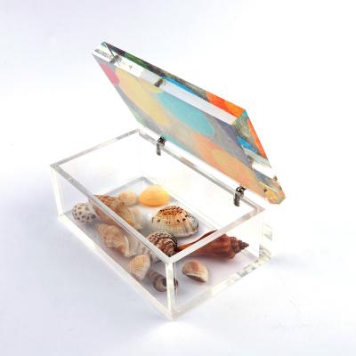 China Eco-friendly Material Wholesale UA Print Clear Acrylic Gift Box for sale