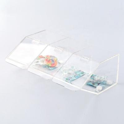 China Eco-friendly Material High Quality Clear Acrylic Square Food Storage Box For Retail for sale