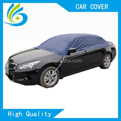 China Protect Waterproof Car Cover Half Shade Cloth Sun Windproof Frost-proof Car Winter Waterproofing for sale