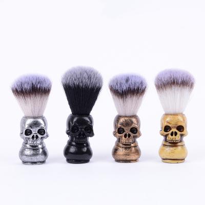 China Beard Brush Head Synthetic Skull Hair Men Shaving Brush 1 for sale