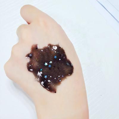 China Moisturizer Christmas Fashion Private Label Moisturizing Hydration Peel Off Black Star Glitter Facial Mask for sale